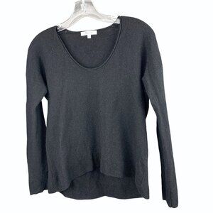 Madewell Black Wool Blend Kimball Scoop Neck Sweater K5760 Size Small